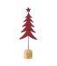 Sapin de Noël Déco sur Pied Étoile 49cm Rouge-1