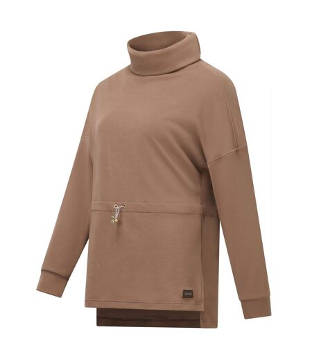 Polaire Motif/style Col Roulé Femme Marron Foncé Regatta
