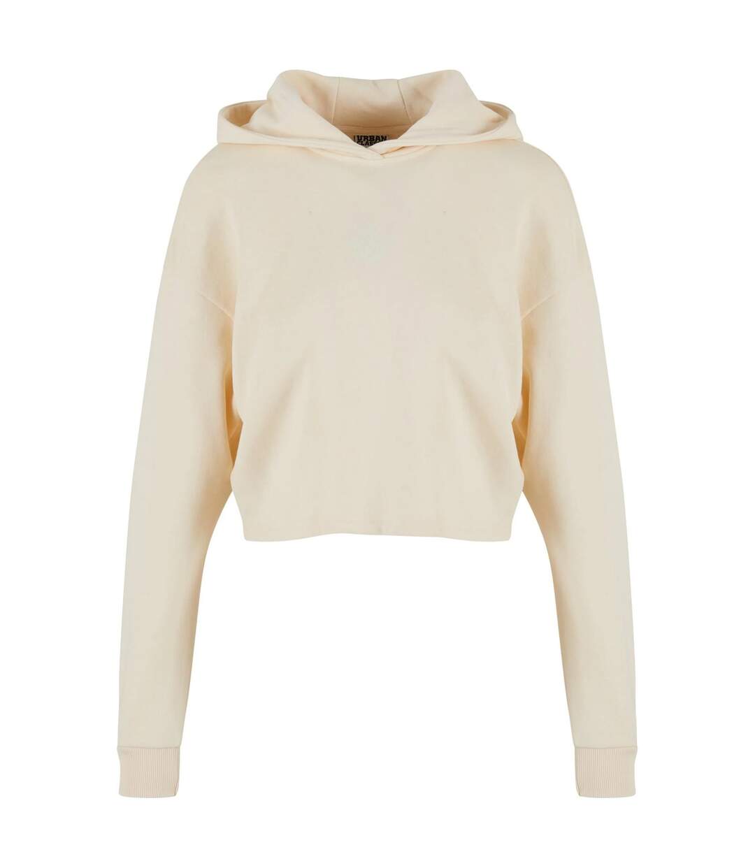 Sweat Court À Capuche Femme Sable Blanc Urban Classics-1