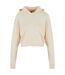 Sweat Court À Capuche Femme Sable Blanc Urban Classics-1
