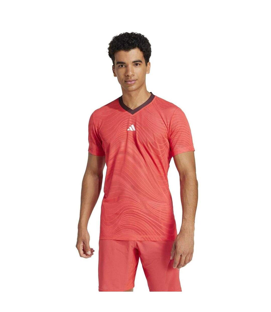 T-shirt Tennis Pro Homme Rouge Adidas-1