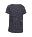 Womens/ladies Myla Printed Top Navy Trespass-2