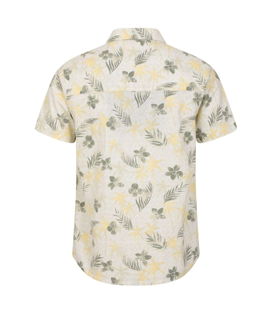 Mens tropical short-sleeved shirt pale green Mountain Warehouse