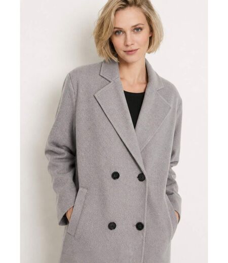 Manteau double boutonnage col tailleur
