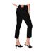 Womens/ladies Cotton Cropped Ankle Grazer Jeans Black Levis-4