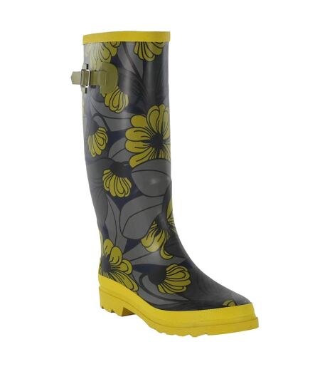 Bottes de pluie orla kiely femme jaune Regatta