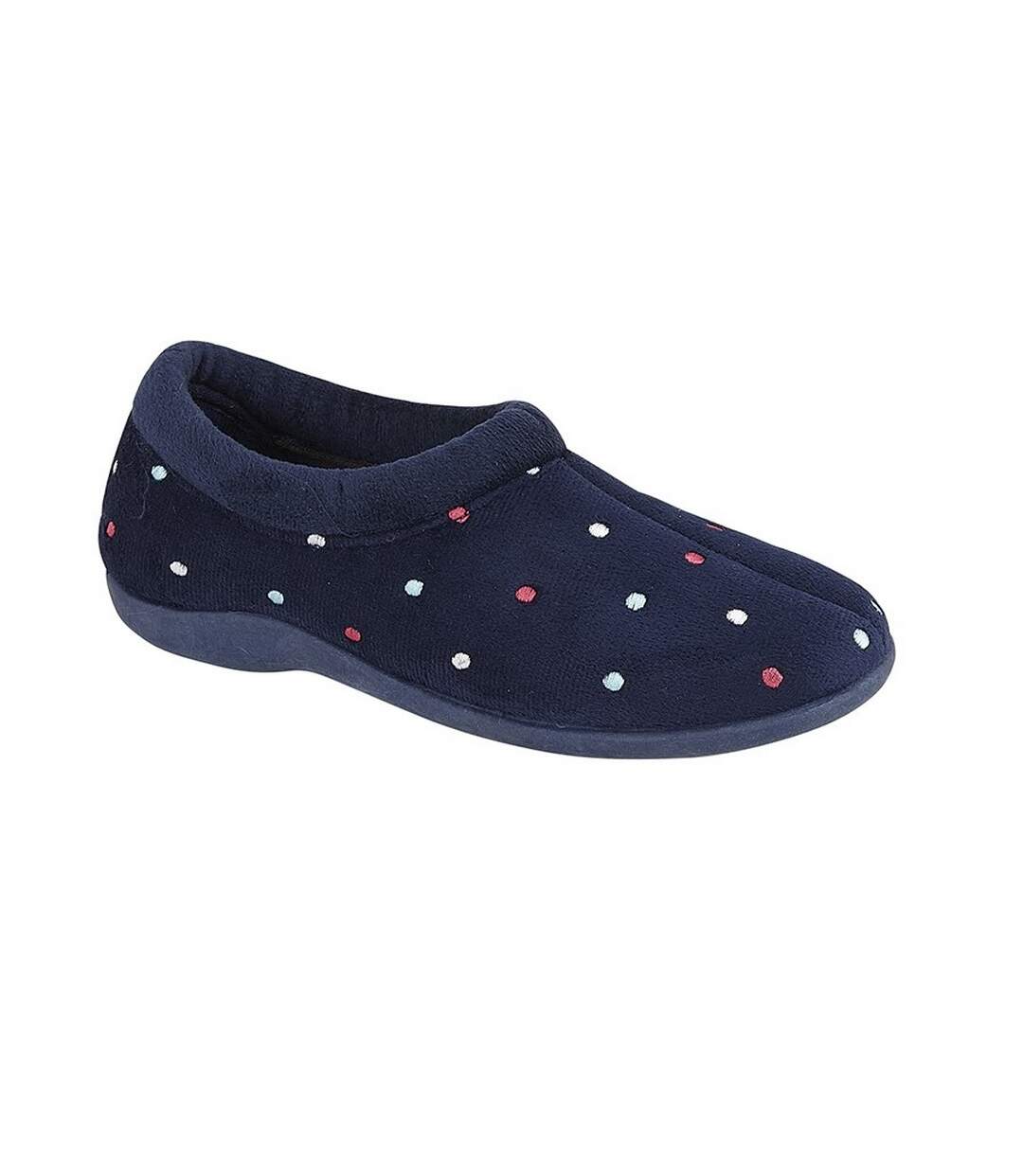 Chaussons sophie femme bleu marine Sleepers-1