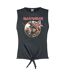 Womens/ladies Killers Iron Maiden Vintage Crop Top Charcoal Amplified-1