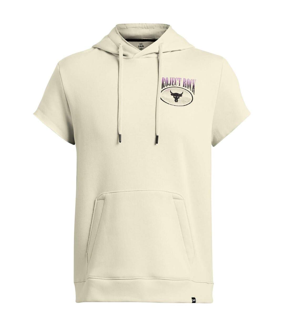 Sweat À Capuche Manches Courtes Project Rock Homme Marron Under Armour-2