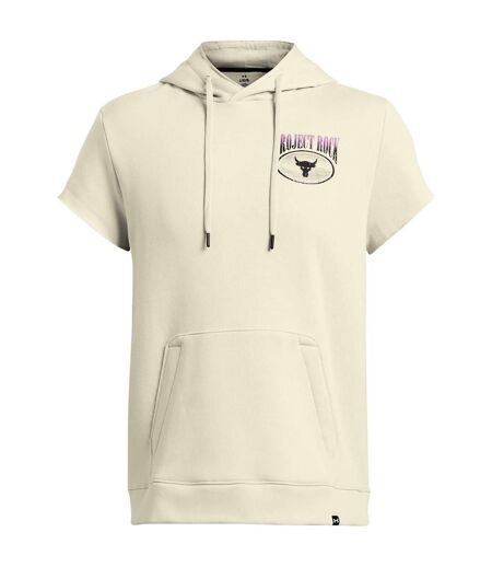 Sweat À Capuche Manches Courtes Project Rock Homme Marron Under Armour