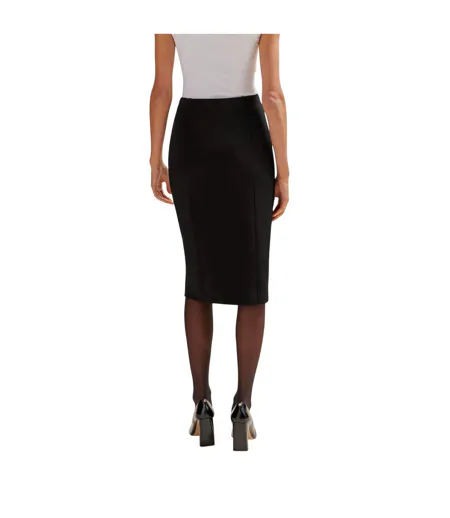 Womens/ladies Vukeva Midi Skirt Black Boss