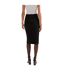 Womens/ladies Vukeva Midi Skirt Black Boss-3