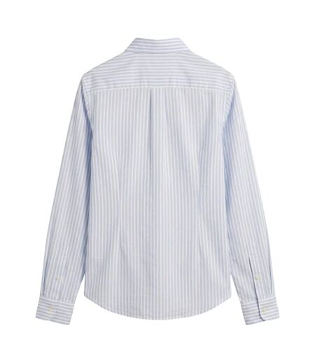 Chemise À Boutons Été Femme Bleu Clair Gant