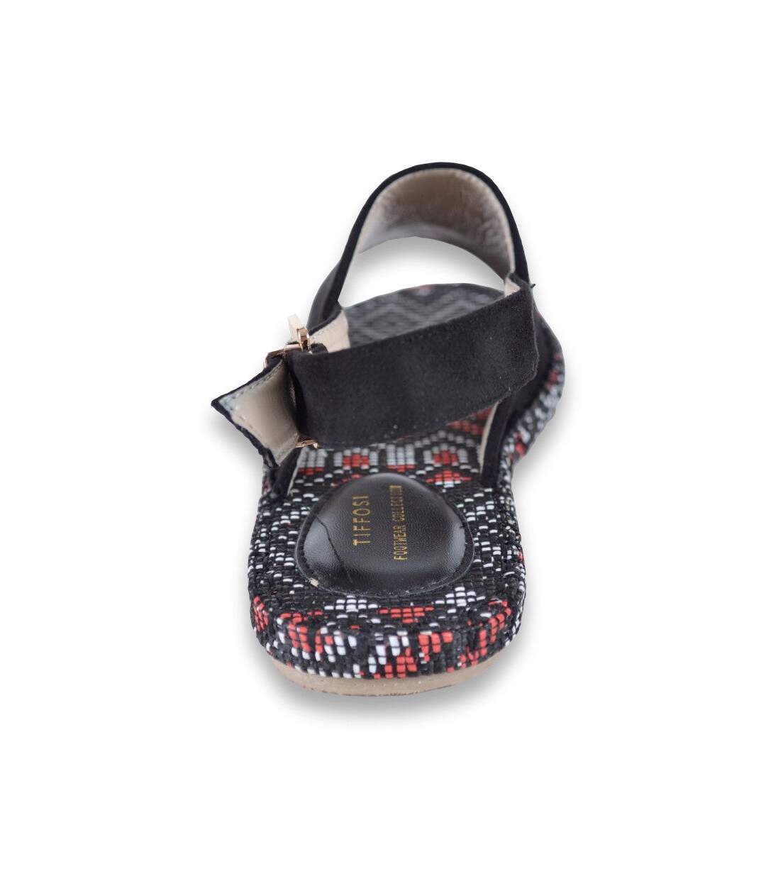 Chaussure femme - Sandale de couleur noir-4