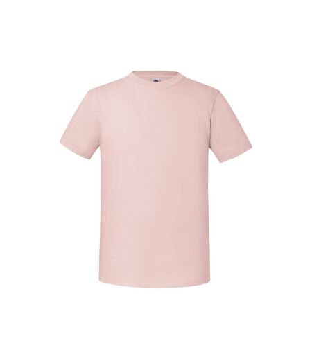 Mens Iconic Premium Ringspun Cotton T-shirt Powder Rose Fruit Of The Loom
