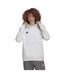 Mens Entrada 22 Cotton Blend Pullover Hoodie White Black Adidas-4