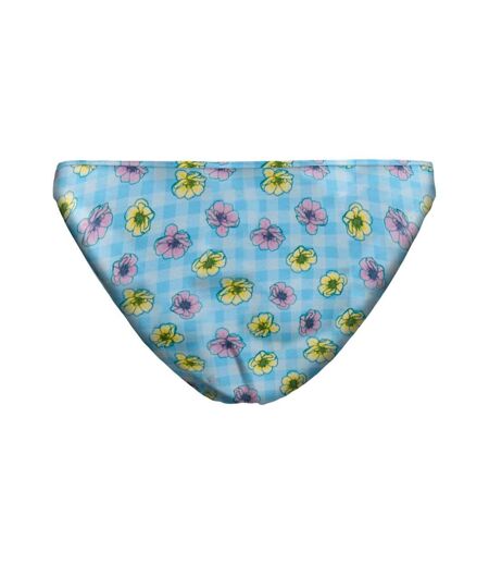 Bas de bikini bleu à fleurs femme only elly - l
