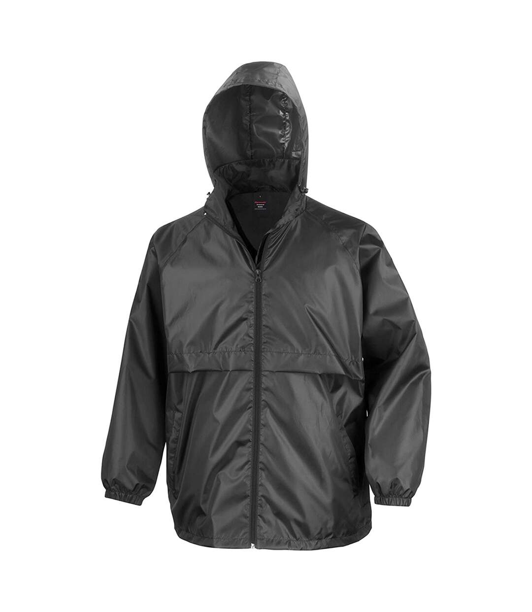 Result Mens Core Adult Windcheater Water Repellent Windproof Jacket (Black) - UTBC897-1