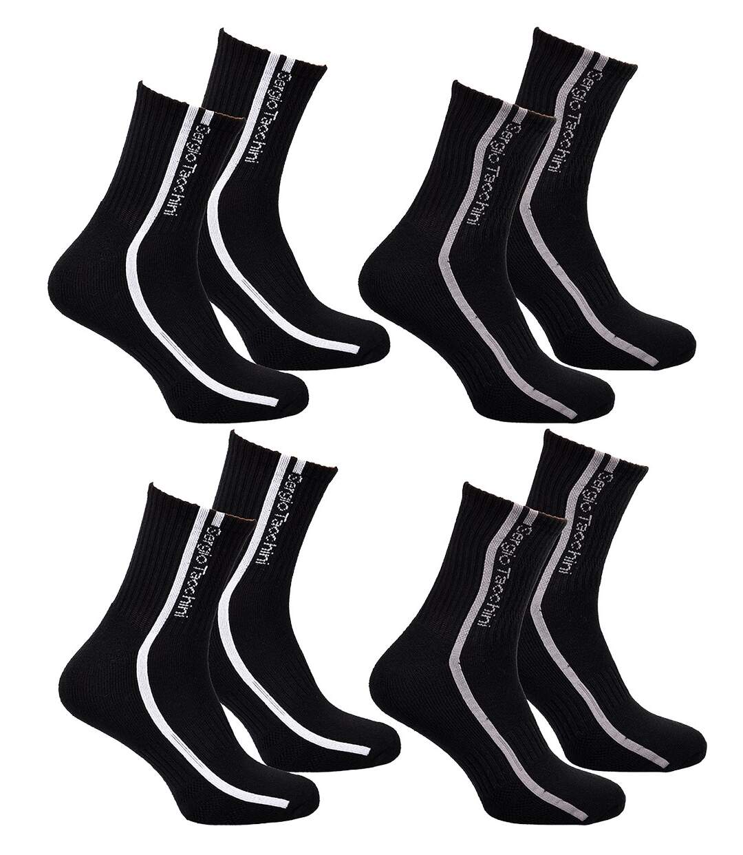 Chaussettes QUARTER SERGIO TACCHINI Lot de 4 Paires PREMIUM 2387 QUARTER N-1