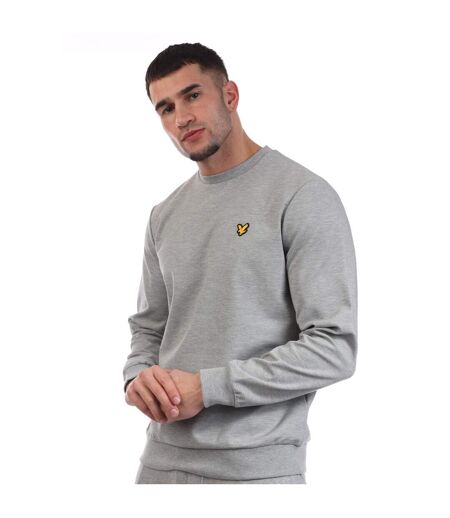 Mens Fly Fleece Crew Neck Sweatshirt Grey Lyle & Scott