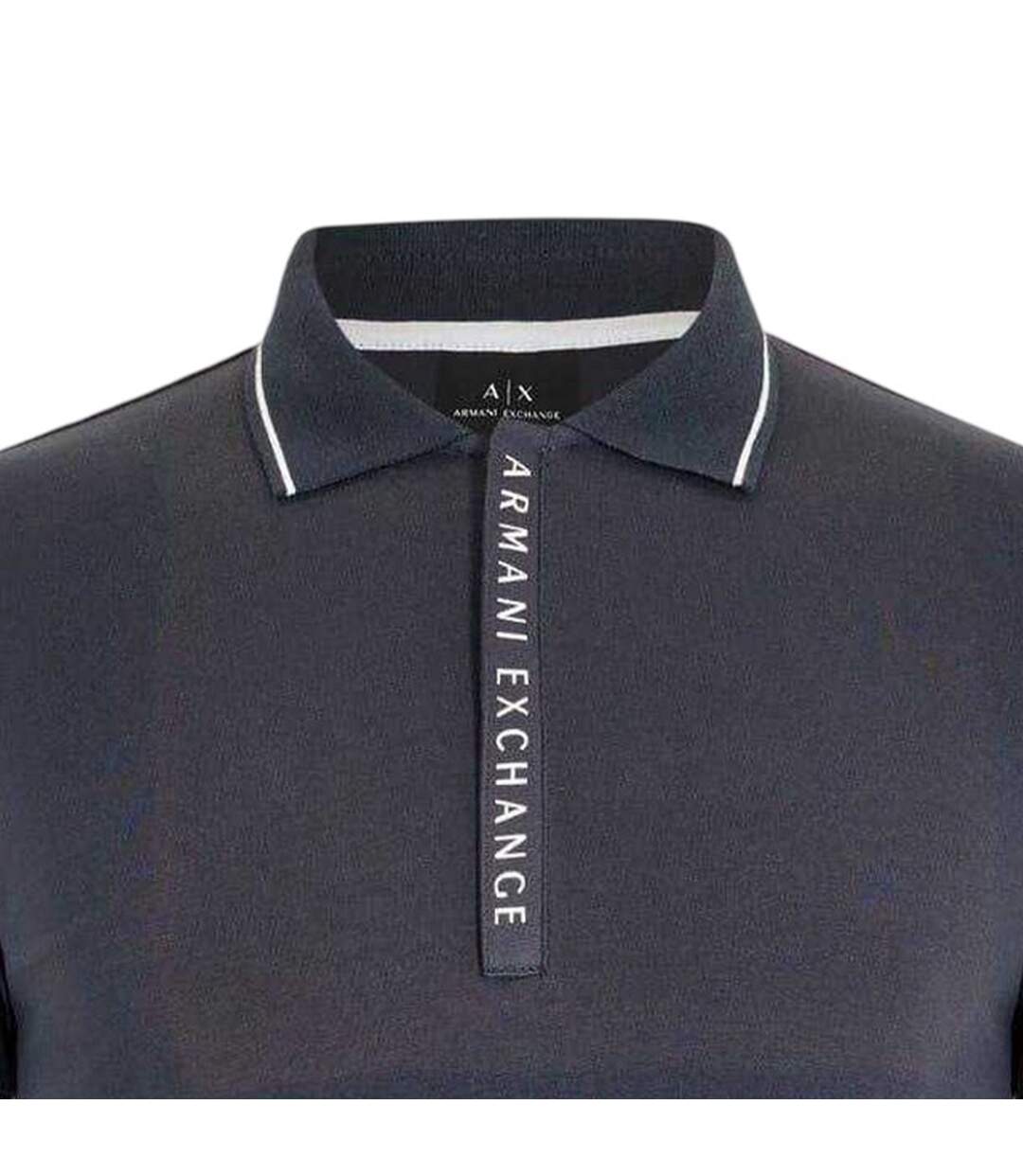 Polo Motif/style À Rayures Homme Bleu Marine Armani Exchange-3