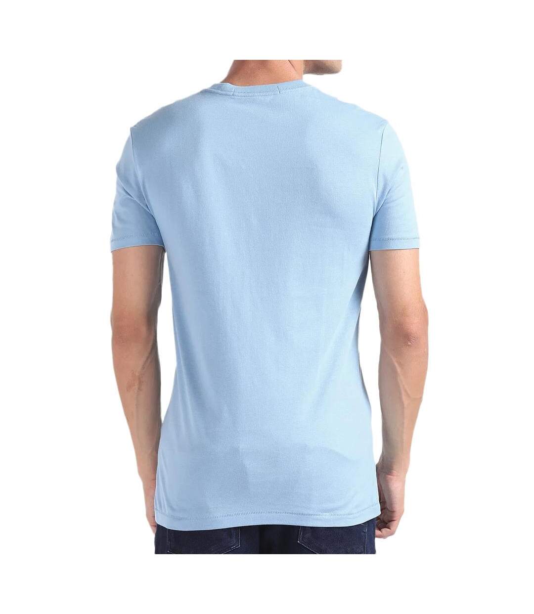 T-shirt Bleu Homme Calvin Klein Jeans Two Tone - L-2