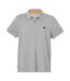 Mens Oyster River Logo Short-sleeved Polo Shirt Grey Timberland-1