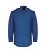 Chemise Manches Longues Motif/style Texturé Homme Bleu Foncé Aquascutum-1