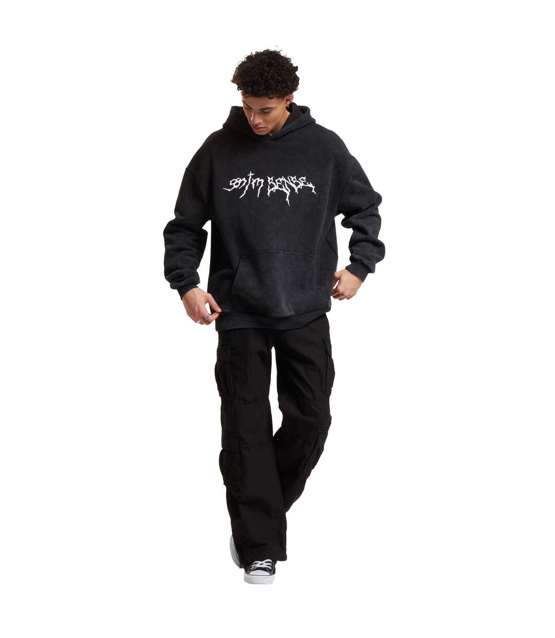 Sweat À Capuche Homme Noir 9N1M SENSE-1