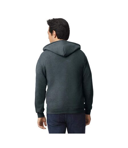Veste À Capuche Adulte Gris Foncé Chiné Gildan