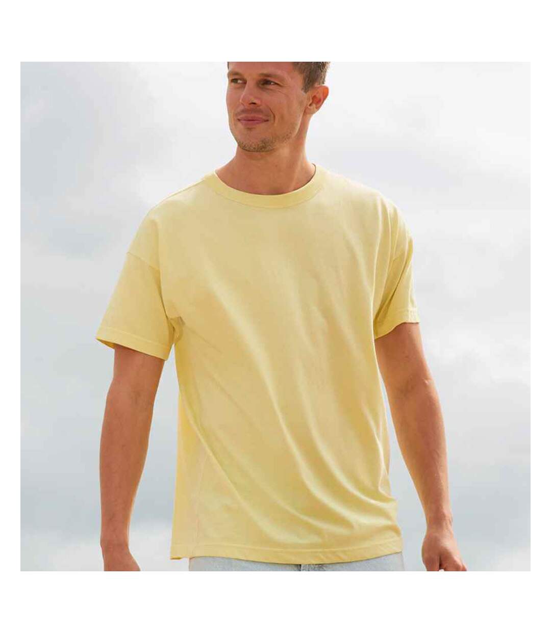 T-shirt homme jaune clair SOLS