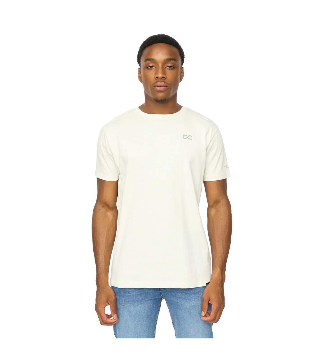 T-shirt Trimlines Homme Blanc Cassé Duck And Cover-2