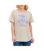 T-Shirt beige femme disney minnie & mickey sketch-1