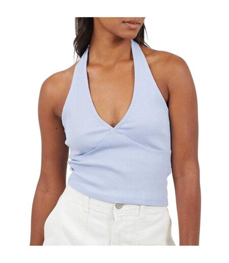 Haut Court Sans Manches Femme Bleu Brave Soul