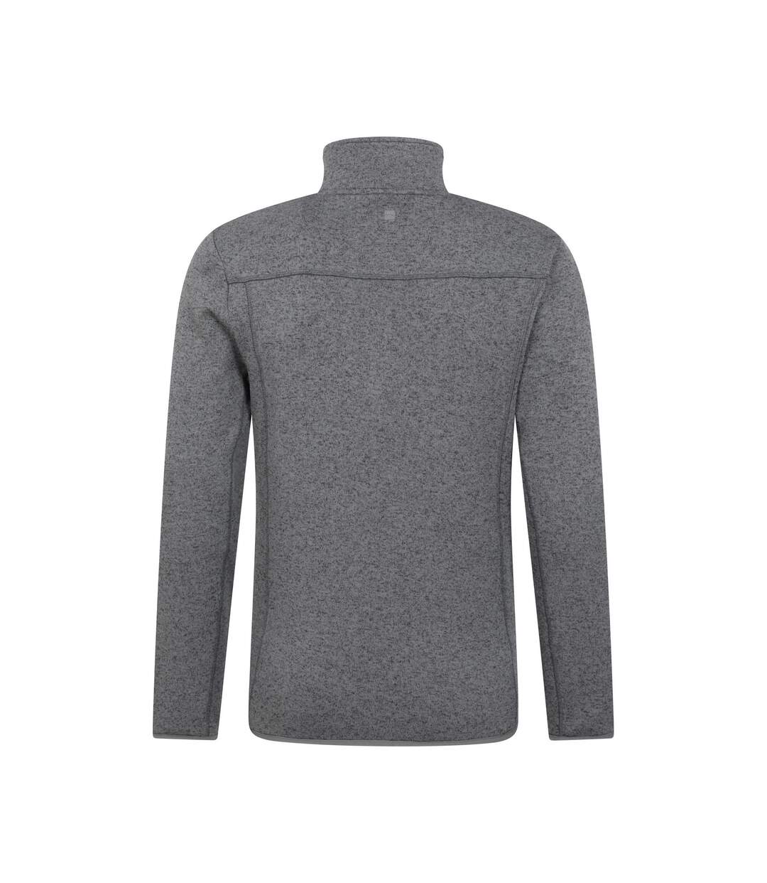 Mens helford half zip fleece top grey Mountain Warehouse