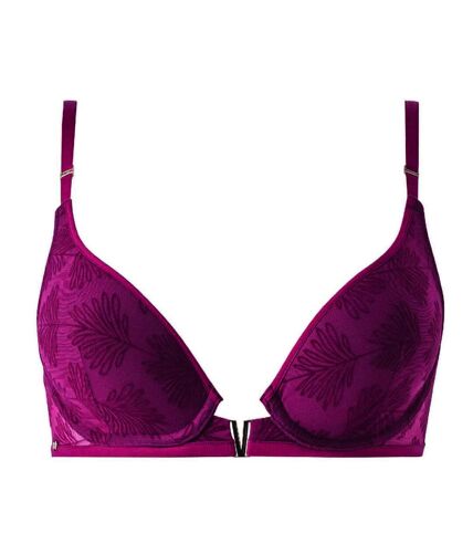 Soutien-gorge ampliforme coques moulées bordeaux Alixa