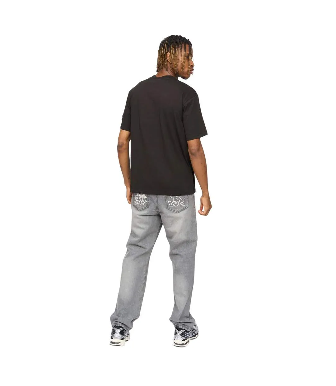 T-shirt Motif/style Tirets Homme Noir Kings Will Dream-3
