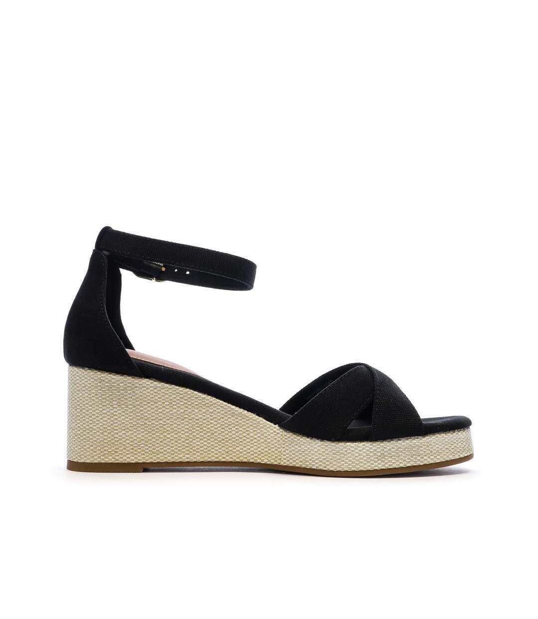 Sandales noir femme tommy hilfiger flag criss-cros-2
