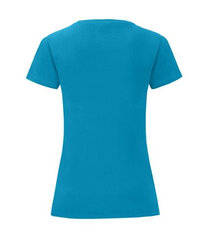 Fruit Of The Loom - T-shirt manches courtes ICONIC - Femme (Bleu pâle) - UTPC3400