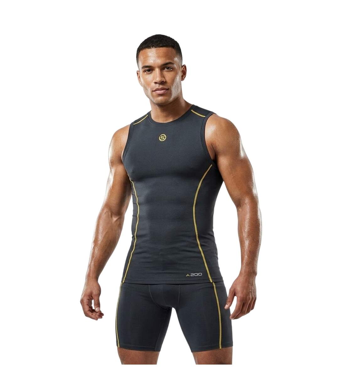 Débardeur Motif/style Contrasté A200 Homme Noir Skins-4