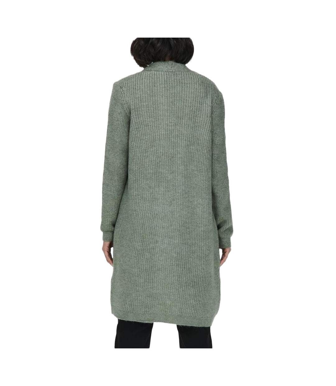 Gilet vert femme only jade - m-2