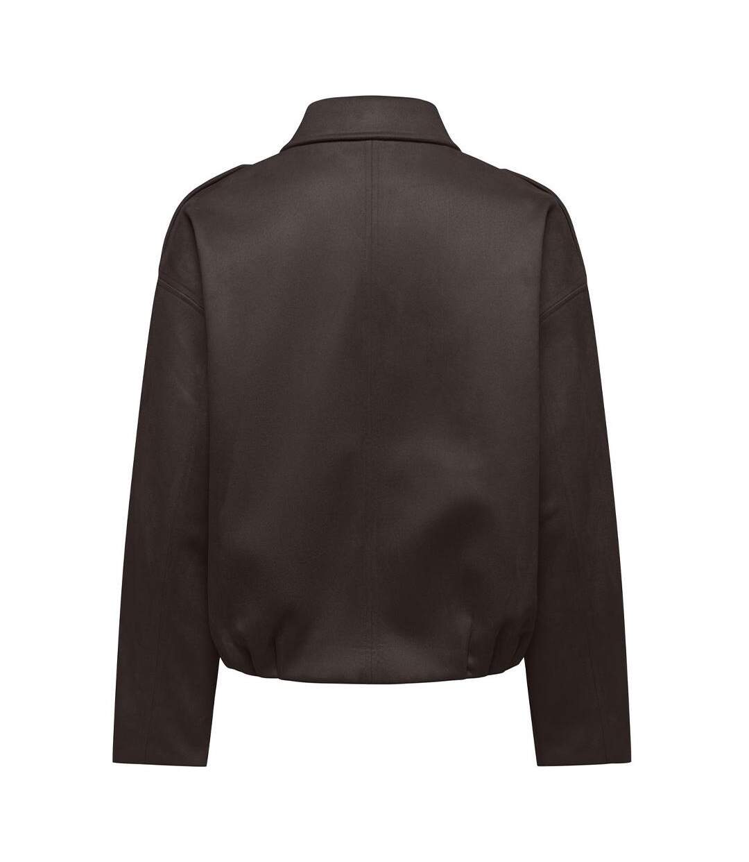 Veste en suédine marron foncé femme only amber-2