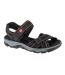 Sandales Style Détail Contrasté Femme Noir Rieker-1
