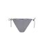 Womens/ladies Scheeky Striped Side Tie Bikini Bottoms White Black Tommy Jeans-1