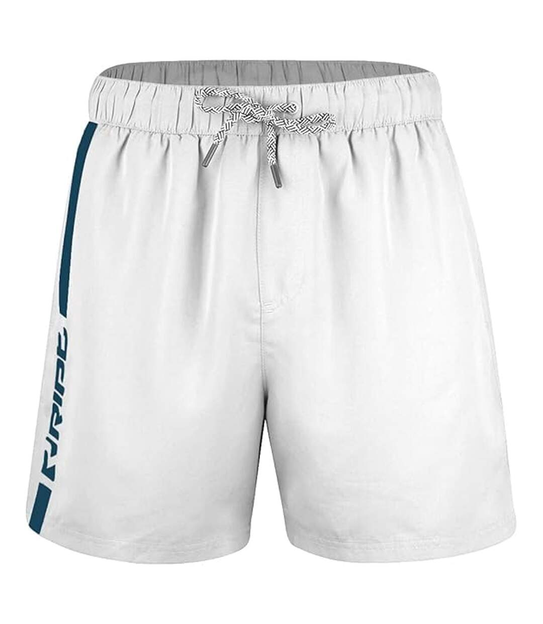 Short de bain homme blanc / bleu marine RIPT Essentials-1