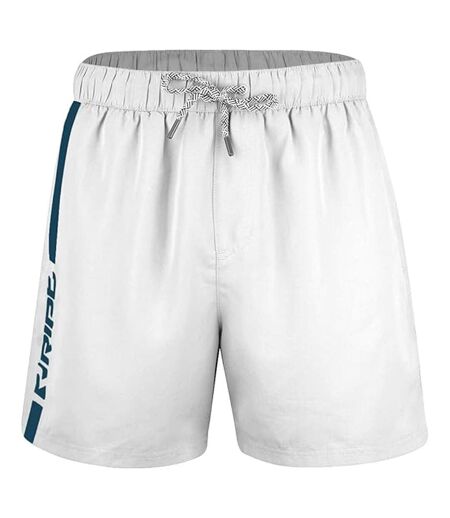 Short de bain homme blanc / bleu marine RIPT Essentials