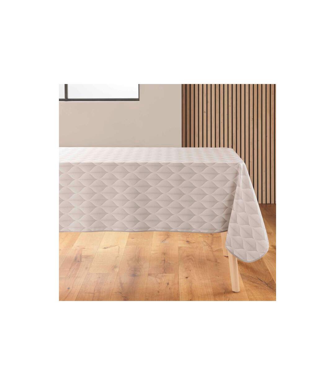 Nappe Antitache Imprimé Kalini 150x240cm Naturel-1