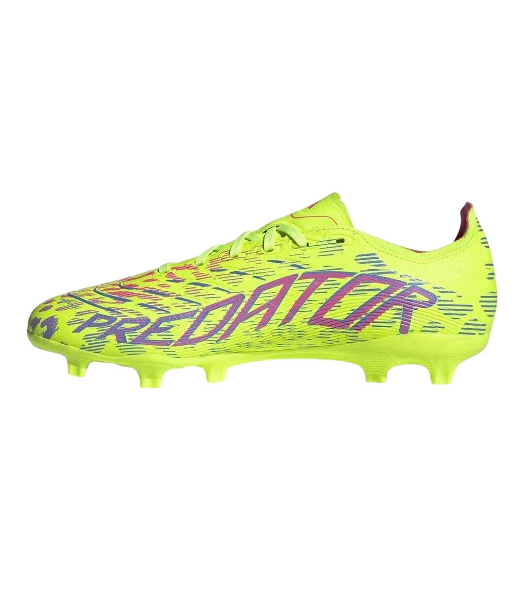 Mens Predator Graphic Print Lace Up Football Boots Lucid Lemon Adidas-3
