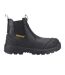 Mens Striver Xl Grain Leather Safety Boots Black Yellow Caterpillar-4