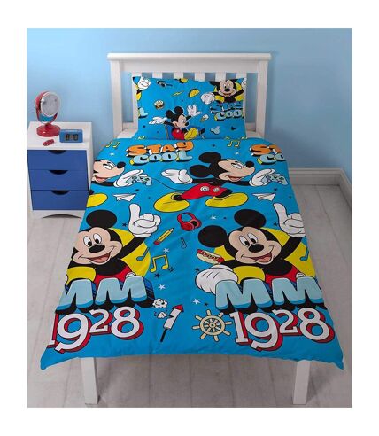 Mickey Mouse - Parure de lit STAY COOL (Bleu) - UTSI731